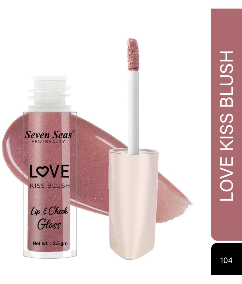     			Seven Seas Tint Lip Love Kiss Blush|Moisturizing lip gloss lip cheek tint Glossy Finish (Nudy Mauve)