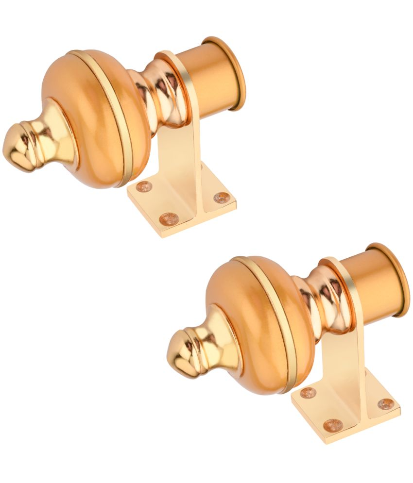     			Sun Shield Gold Wrought Iron Single Rod Bracket ( Pack of 2 )