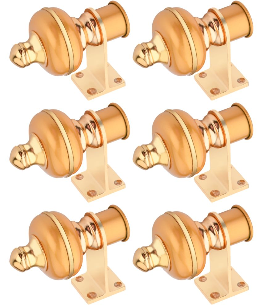     			Sun Shield Gold Wrought Iron Single Rod Bracket ( Pack of 6 )