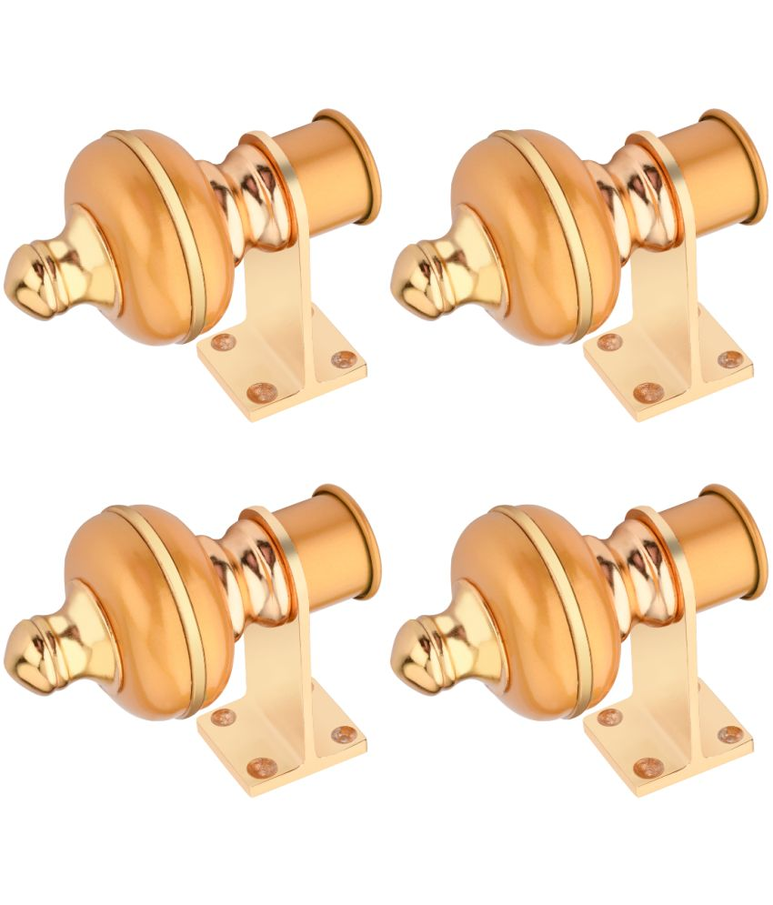     			Sun Shield Gold Wrought Iron Single Rod Bracket ( Pack of 4 )