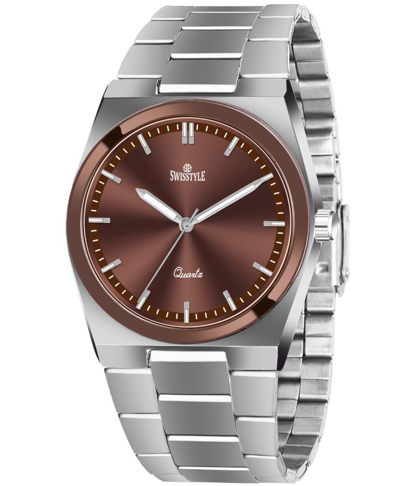     			Swisstyle Silver Stainless Steel Analog Men's Watch