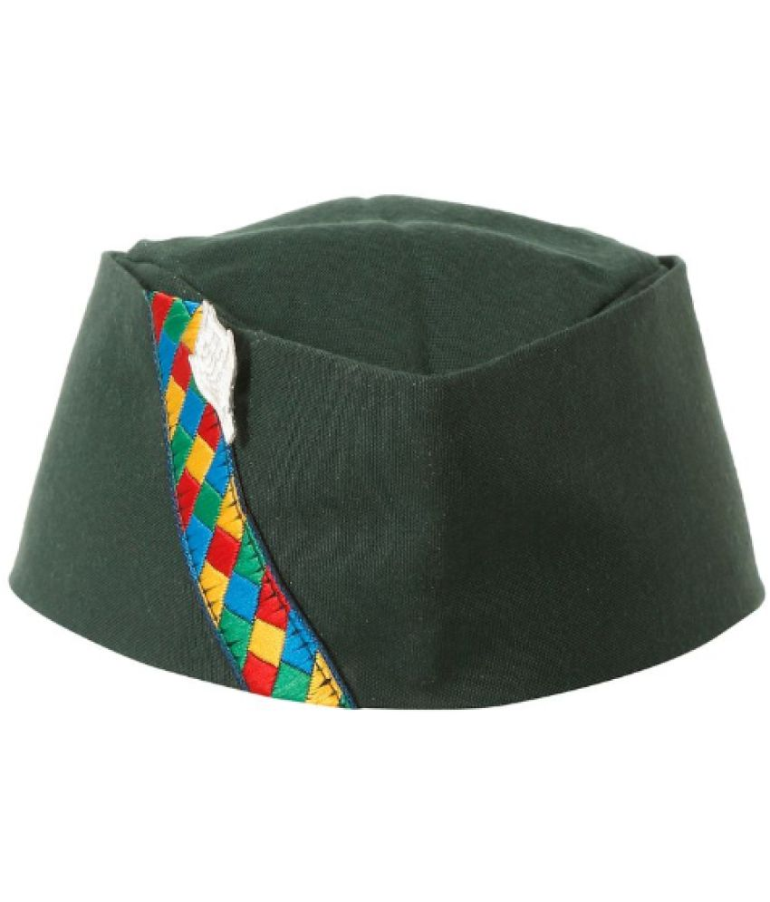     			The Mini NEEDLE Green Cotton Men's Cap ( Pack of 1 )