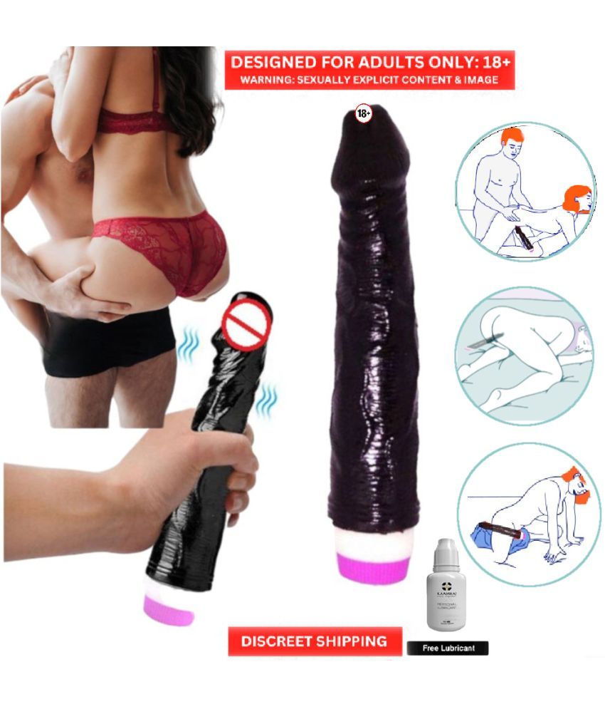     			VIBRATOR BLACK AFRICAN DILDO FOR WOMEN MASTURBATION-G-SPOT-CLITORIS VIBRATOR-PERFECT SEX TOY, SE X TOY FOR WOMEN , WITH FREE LUBE