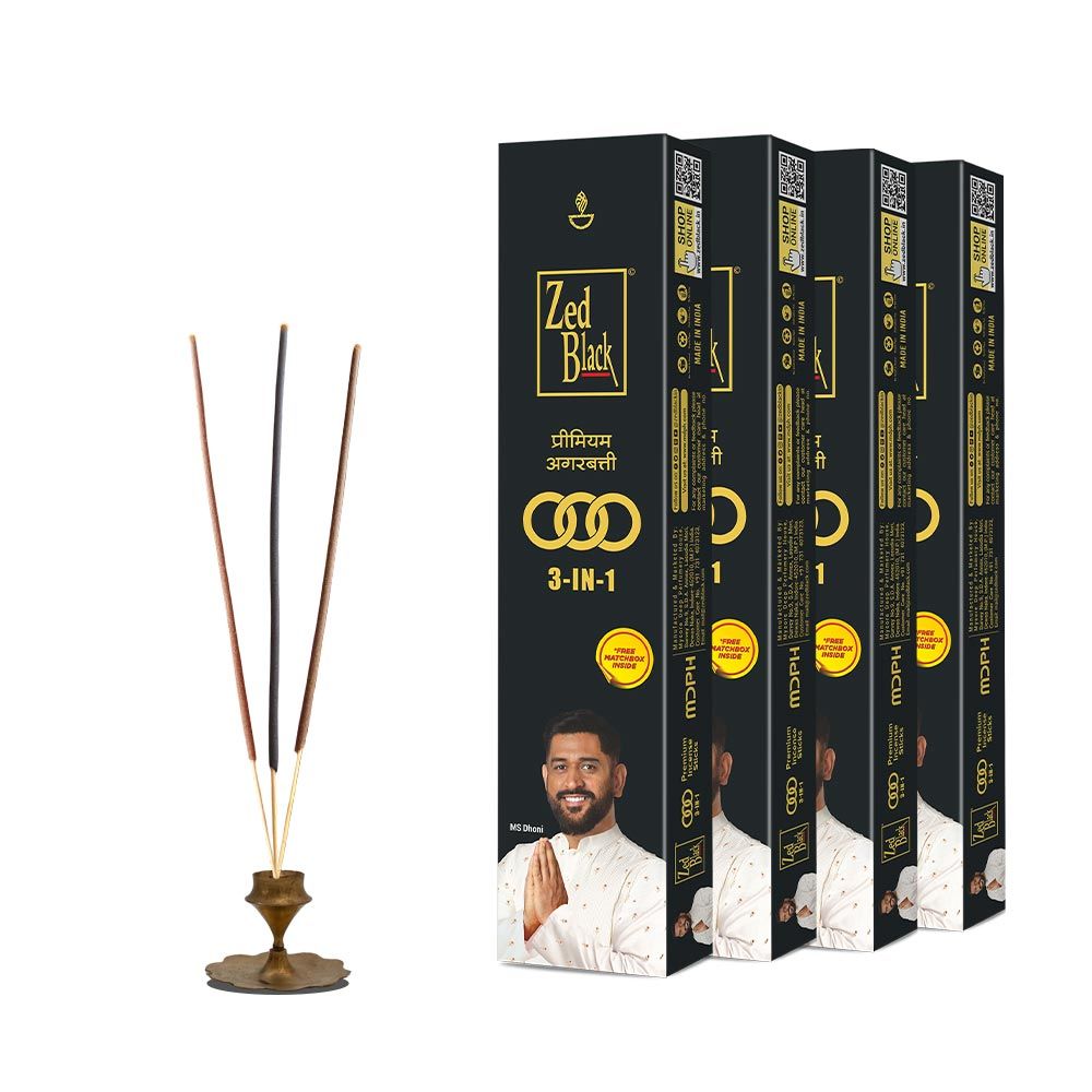     			Zed Black Incense Stick Exotic ( Pack of 4 )