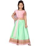 Aarika Silk Lehenga Choli Set For Girls ( Pack of 1 , Pink )