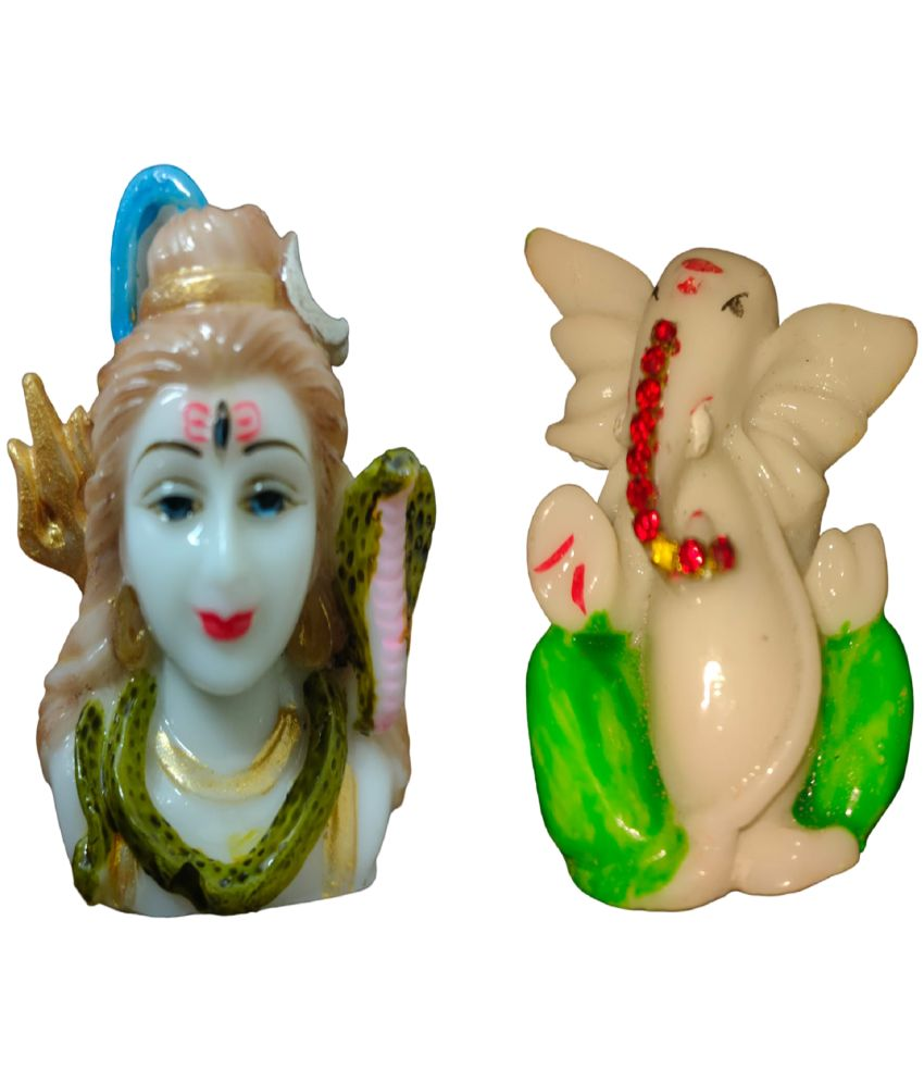     			ALLINONE Ceramic Lord Shiva Idol ( 7.5 cm )