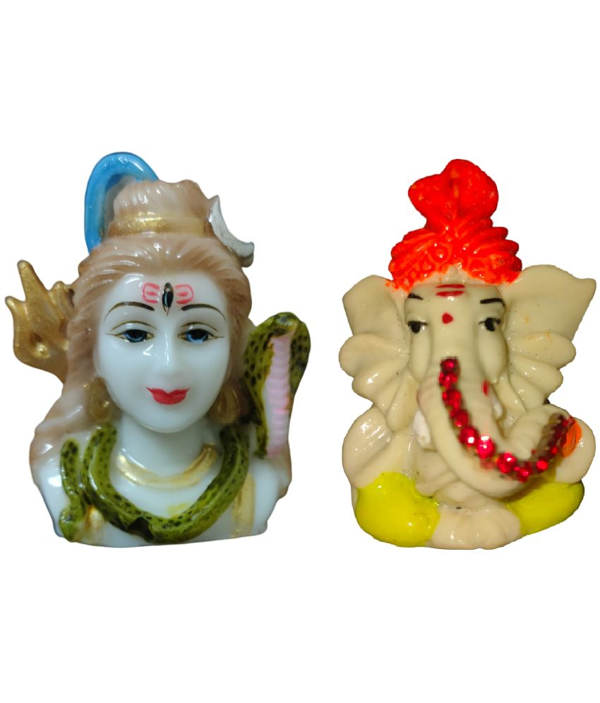     			ALLINONE Ceramic Lord Shiva Idol ( 7 cm )