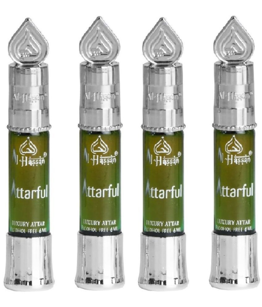     			Al - Hassan Attarful Attar For Men & Women - Pack of 4 (6ml Each) Alcohol Free Attar