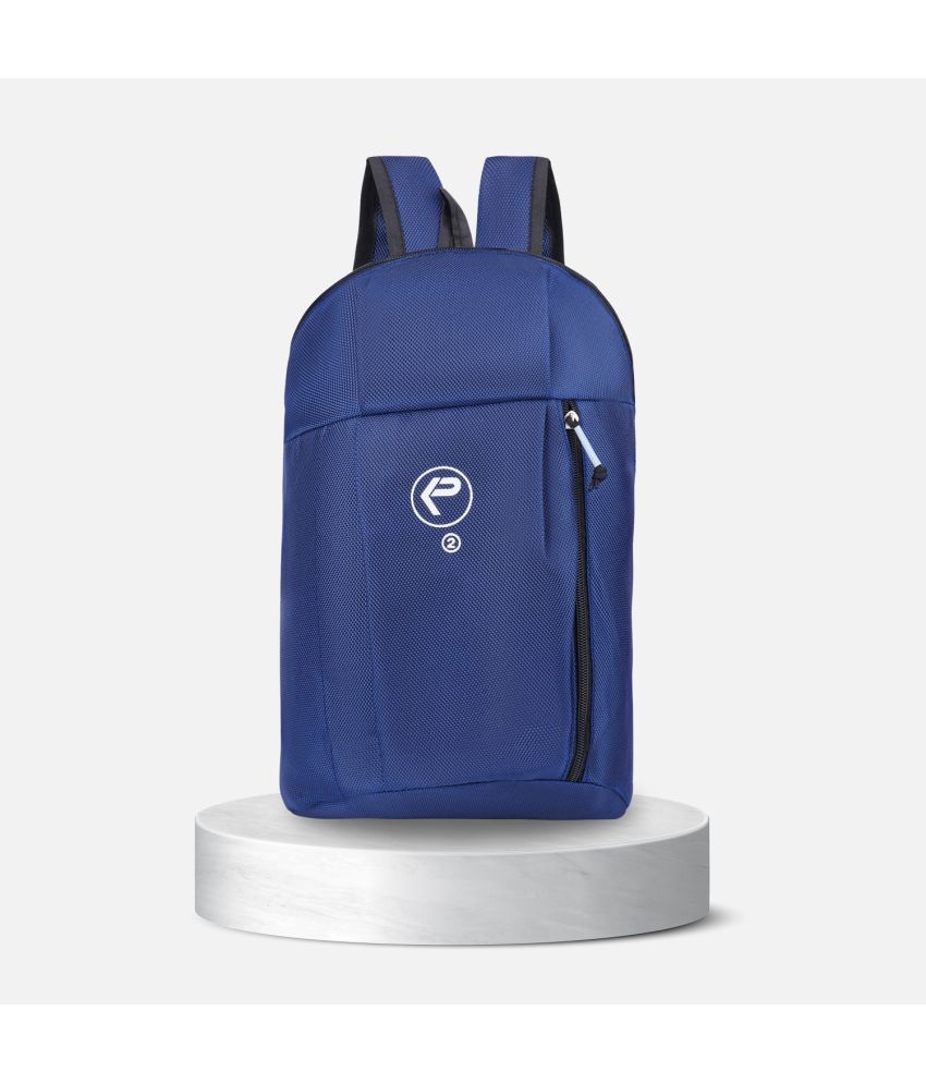     			KP Blue Polyester Backpack ( 20 Ltrs )