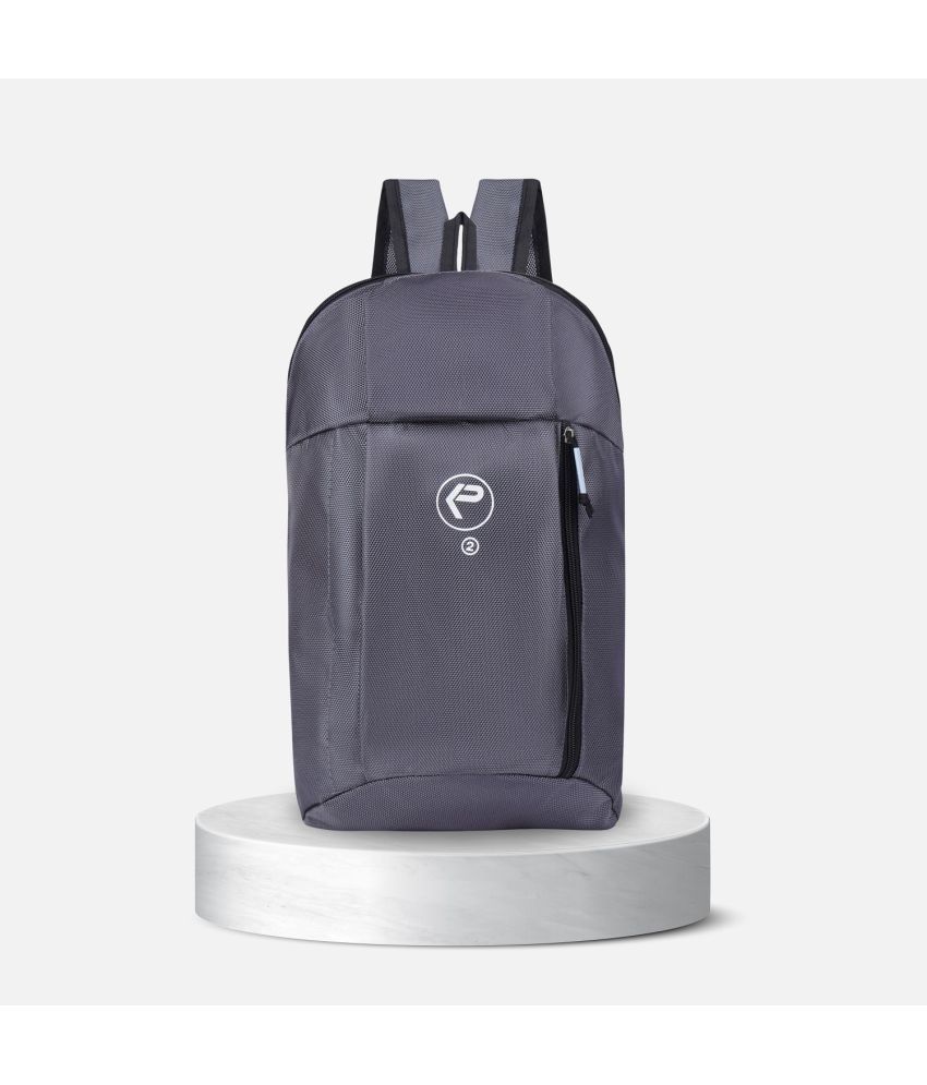     			KP Grey Polyester Backpack ( 20 Ltrs )