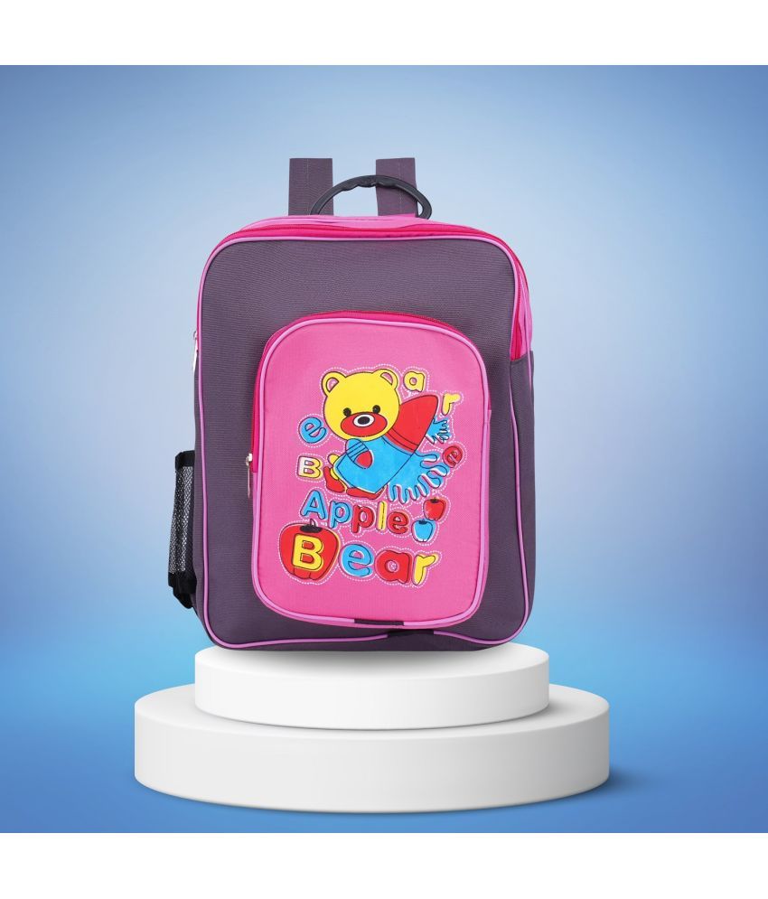     			KP Purple Polyester Backpack For Kids