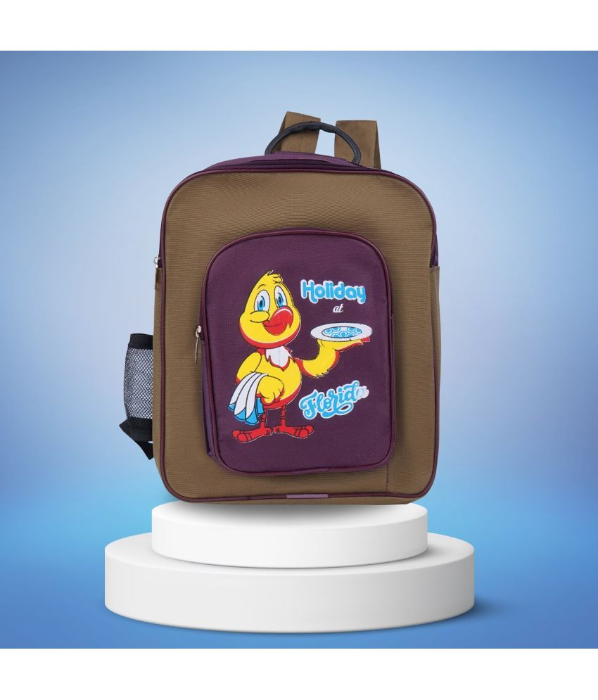     			KP Purple Polyester Backpack For Kids