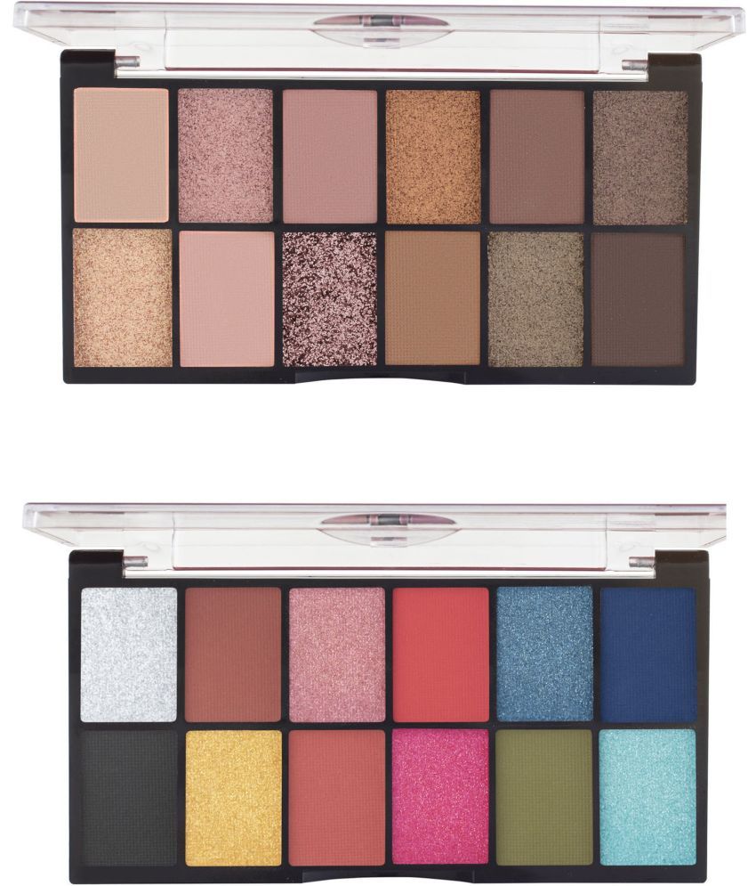     			MARS 30 Shades Ultra Pigmented Fantasy Powder Shimmery Eyeshadow Palette, (Shade-01+02)