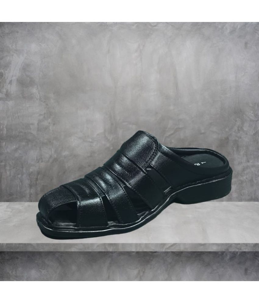     			RAGE GAZE - Black Men's Sandals