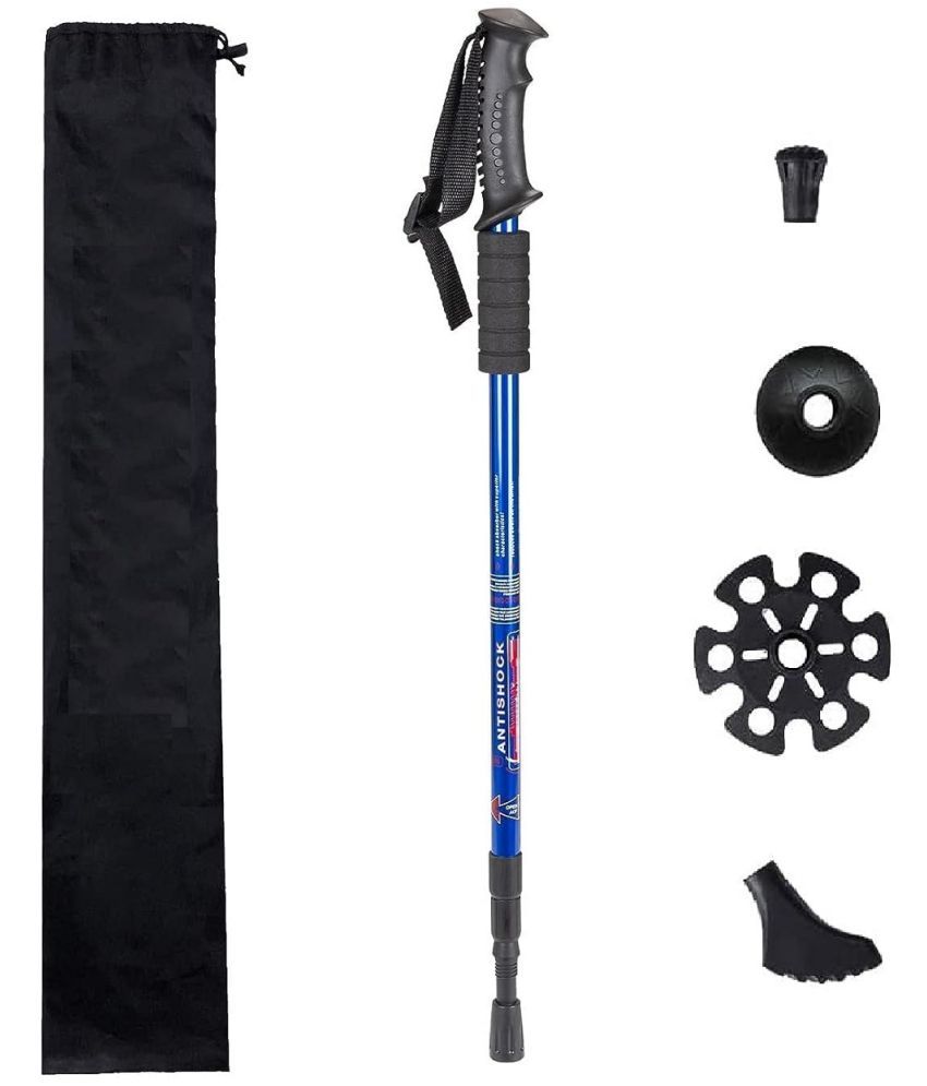     			RAMDEV ENTERPRISE Hiking Trekking Poles, Collapsible,Lightweight, Anti Shock, Hiking or Walking Sticks,Adjustable Hiking Pole for Men and Women, All Terrain Accessories and Carry Bag.