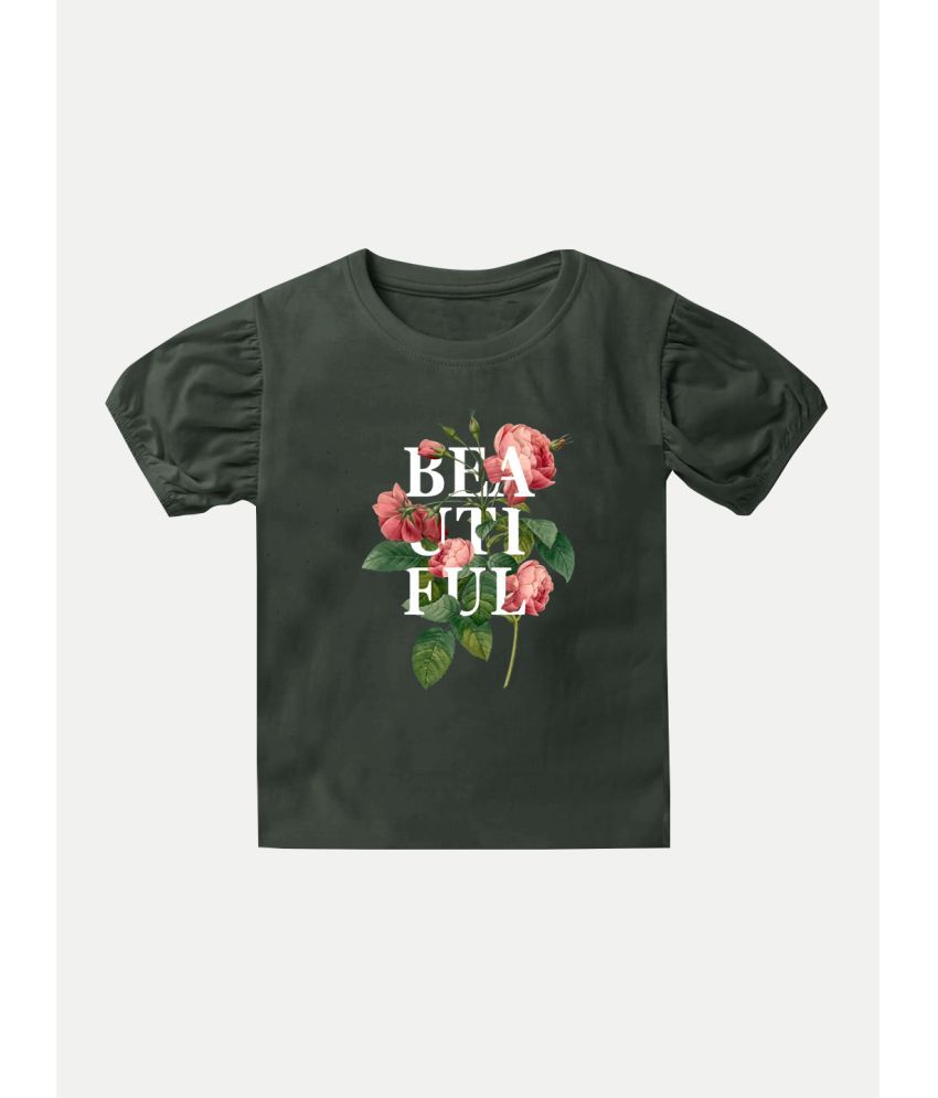     			Radprix Black Cotton Girls T-Shirt ( Pack of 1 )