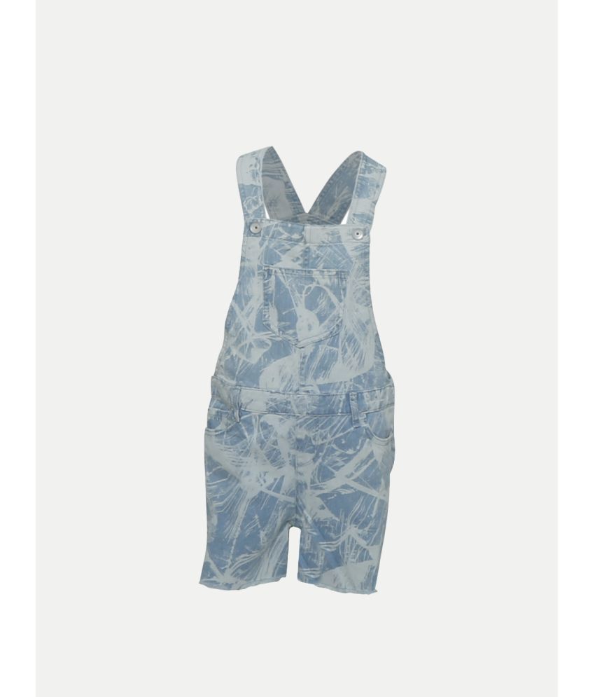     			Radprix - Blue Cotton Girls Dungarees ( Pack of 1 )