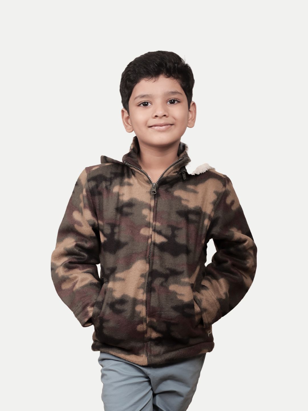     			Radprix Brown Cotton Boys Sweatshirt ( Pack of 1 )