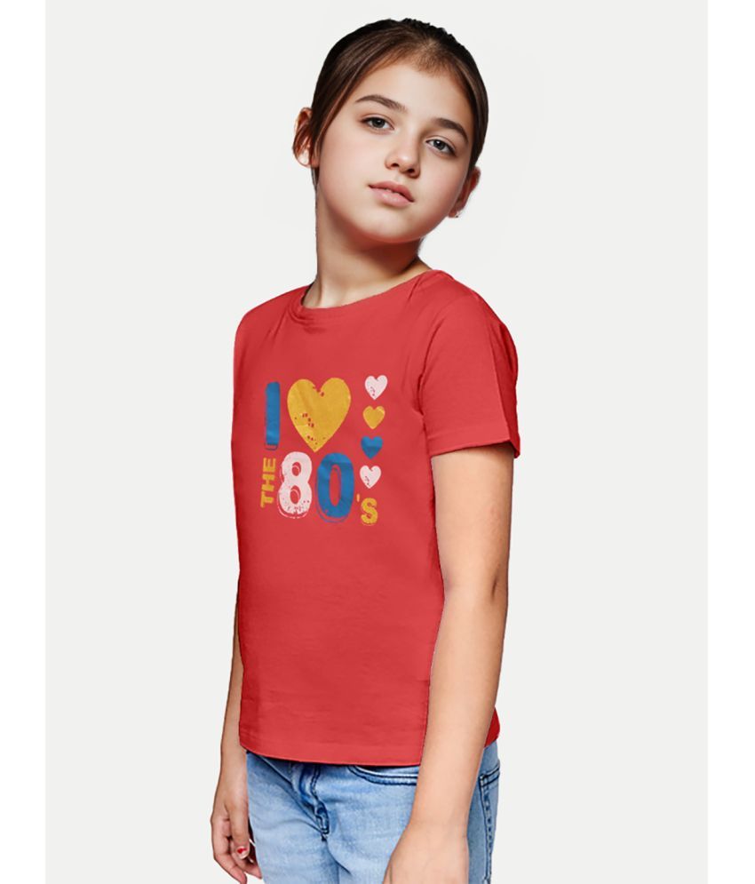     			Radprix Red Cotton Girls T-Shirt ( Pack of 1 )