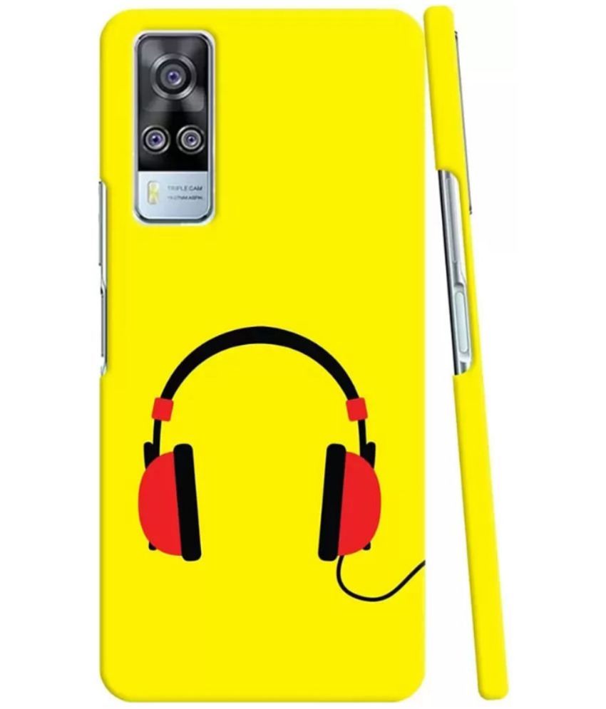     			T4U THINGS4U Yellow Printed Back Cover Polycarbonate Compatible For Vivo Y53S ( Pack of 1 )