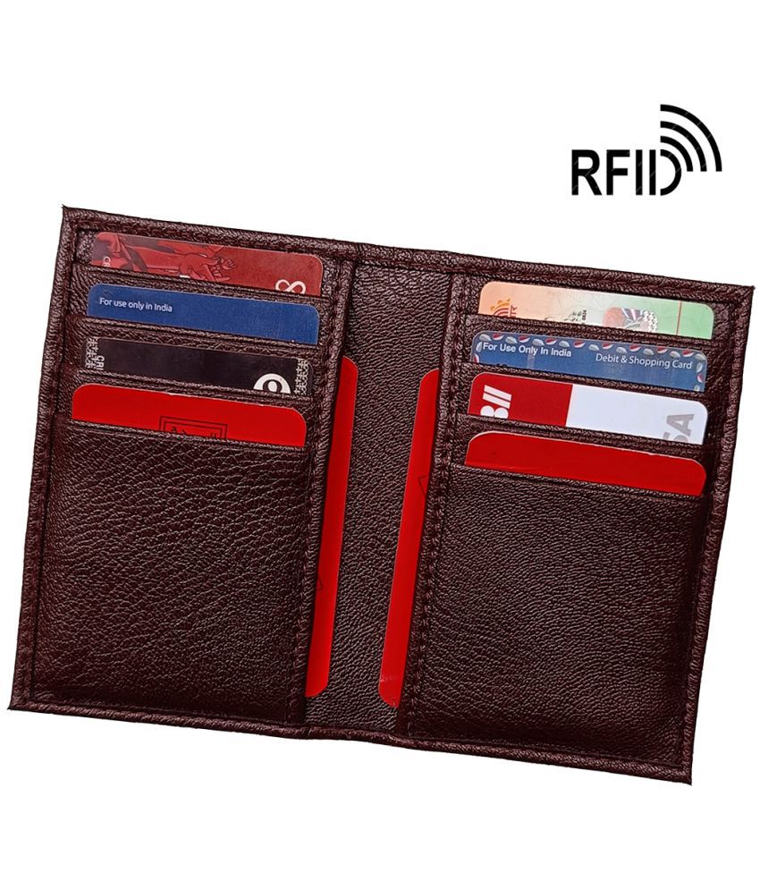     			Wingers PU Leather Unisex Travel Card Holder ( Pack of 1 )