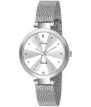 Jainx Silver Stainless Steel Analog Womens Watch