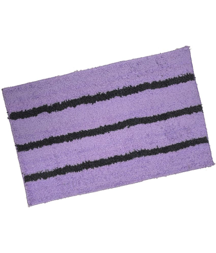     			ADIRNY - Anti-skid Polycotton Door Mat ( 59 X 39 cm ) Single - Purple