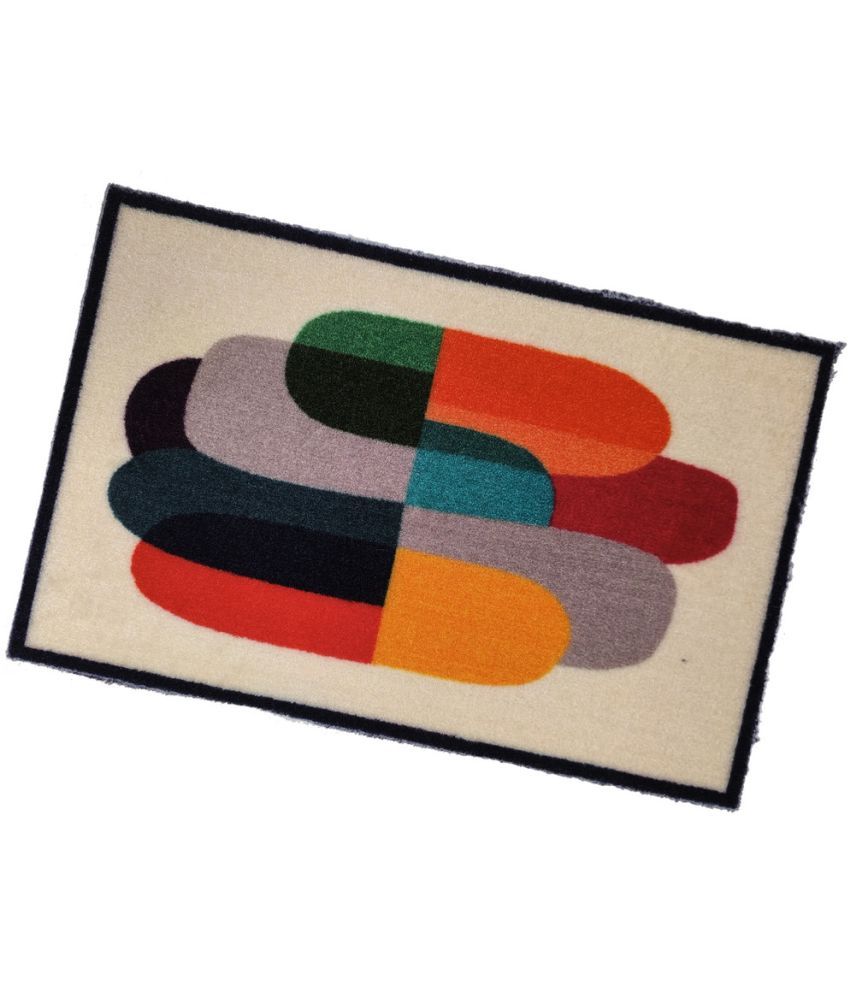     			ADIRNY - Anti-skid Polycotton Door Mat ( 59 X 39 cm ) Single - Multi