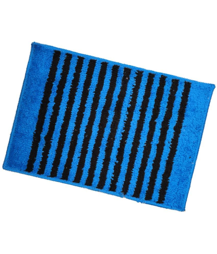     			ADIRNY - Anti-skid Polycotton Door Mat ( 59 X 39 cm ) Single - Blue