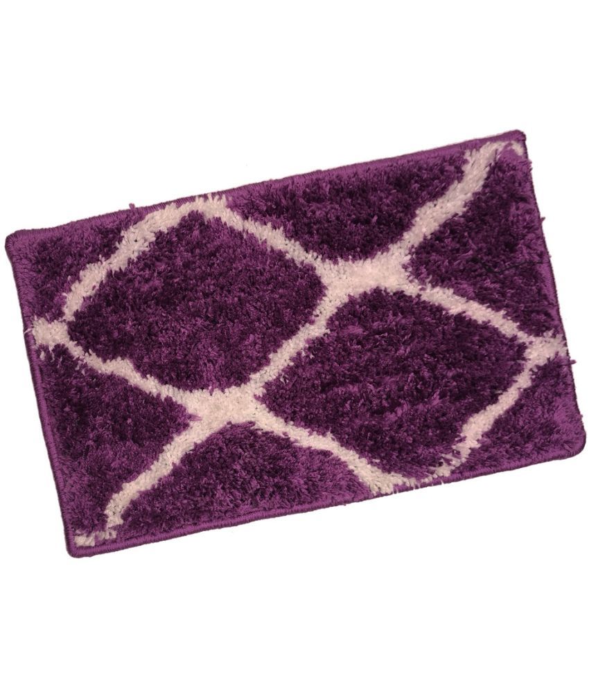     			ADIRNY - Regular Polycotton Door Mat ( 59 X 39 cm ) Single - Purple