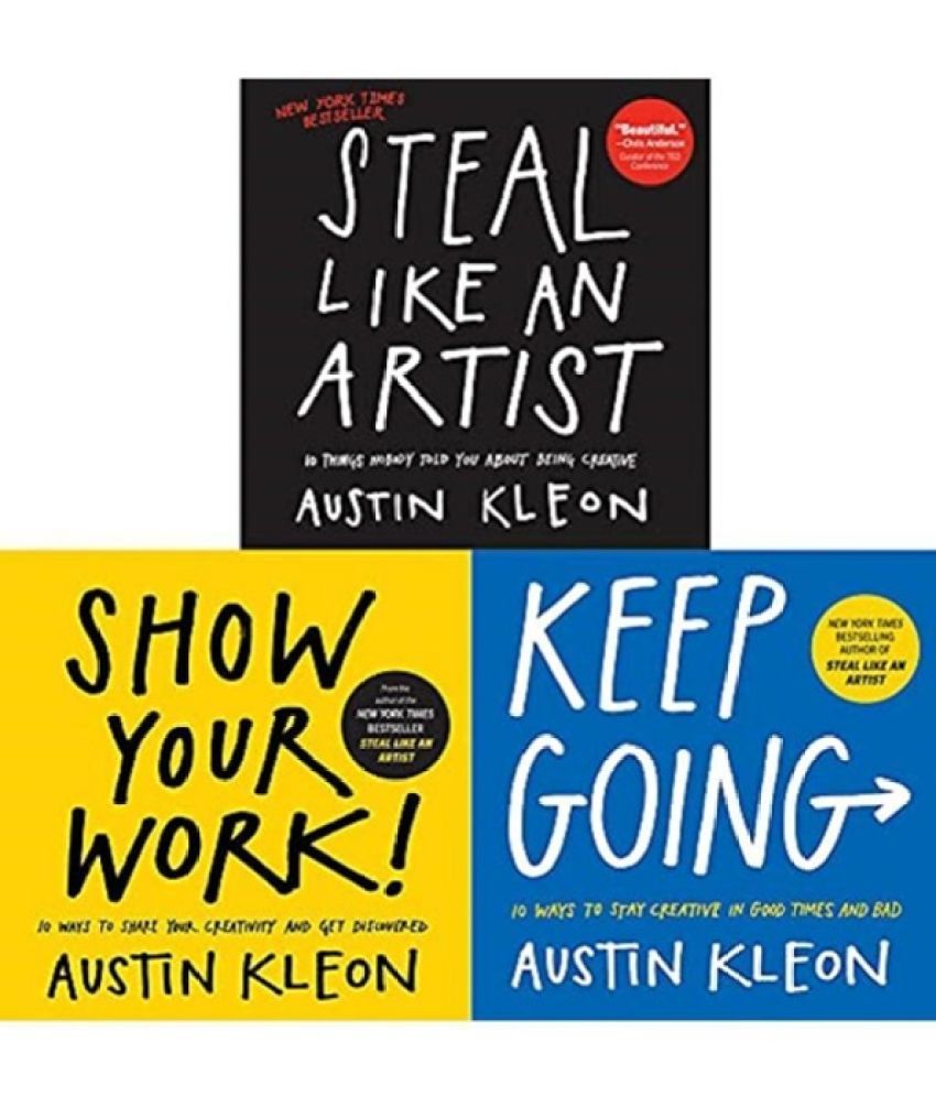     			Austin Kleon  Books Set: Steal Like An Artist + Keep Going + Show Your Work! (English, Paperback)