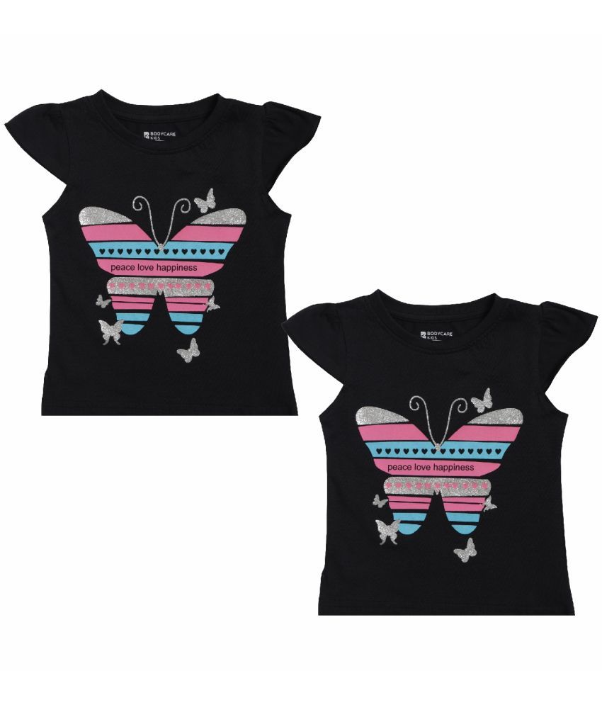     			Bodycare Black Baby Girl T-Shirt ( Pack of 2 )