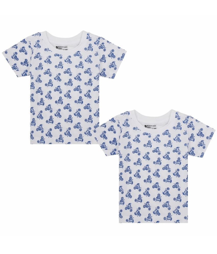     			Bodycare White Baby Boy T-Shirt ( Pack of 2 )