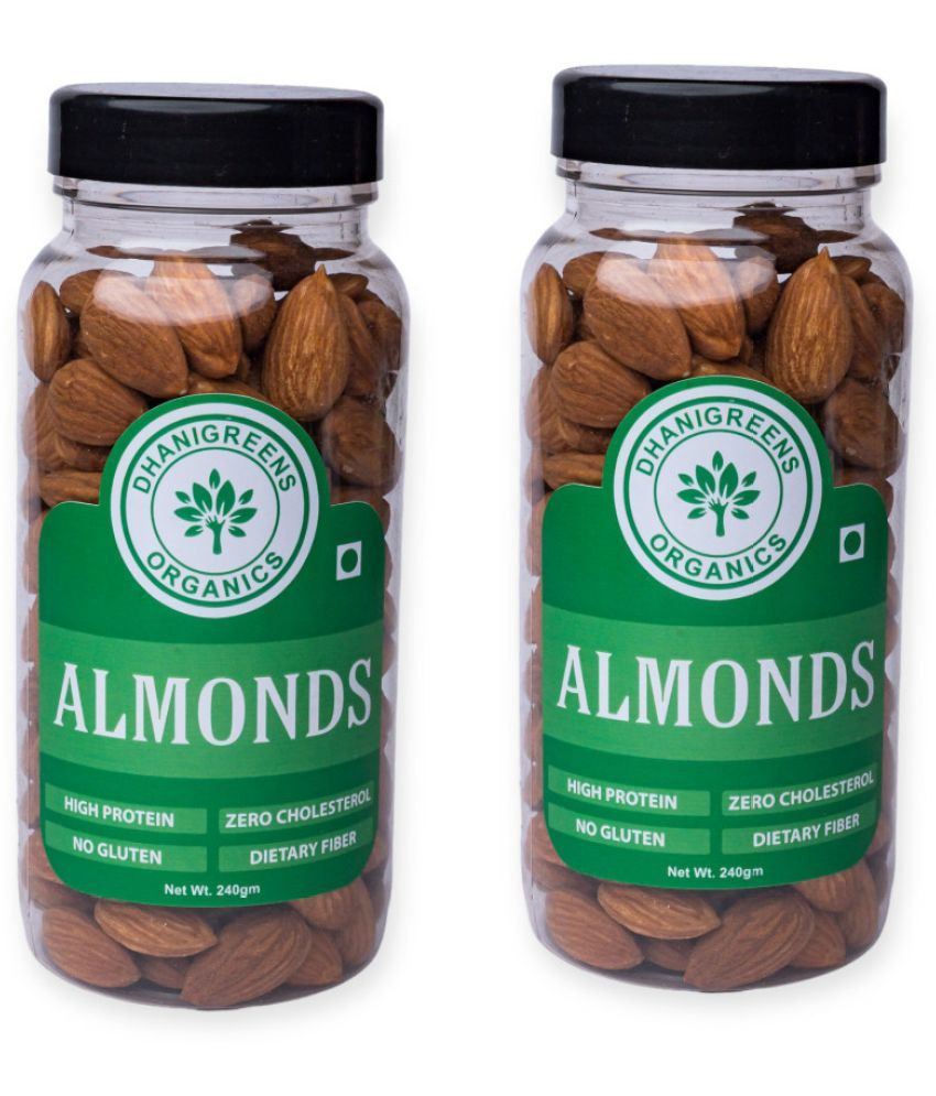     			DHANIGREENS ORGANICS Almond (Badam) 480 g Pack of 2