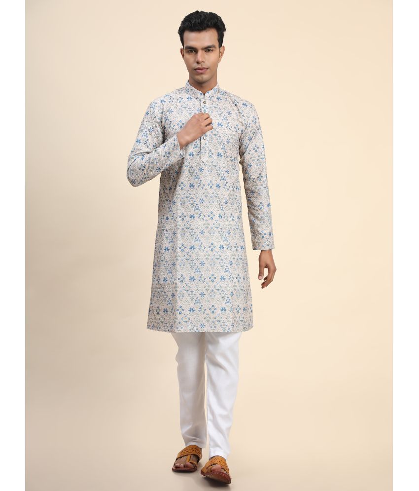     			Fashionfricks Muticolor Silk Men's Regular Kurta ( Pack of 1 )