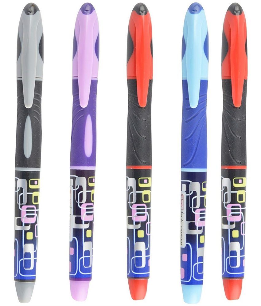     			Flair Multicolor Fine Line Fountain Pen ( Pack of 5 )