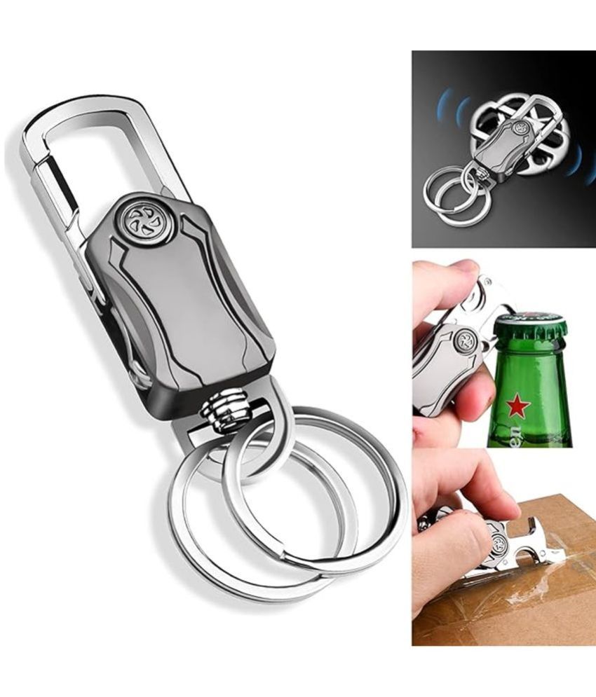     			GEEO Metallic Keychain Single Silver