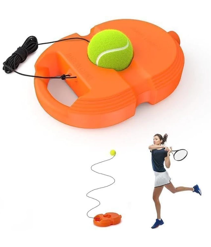     			HORSE FIT Tennis Trainer Rebound Ball with String Solo Tennis Trainer Set Self Tennis Practice Ball with String Cricket Trainer Rebound Ball with Rope Fill Sand or Water (Multicolor)