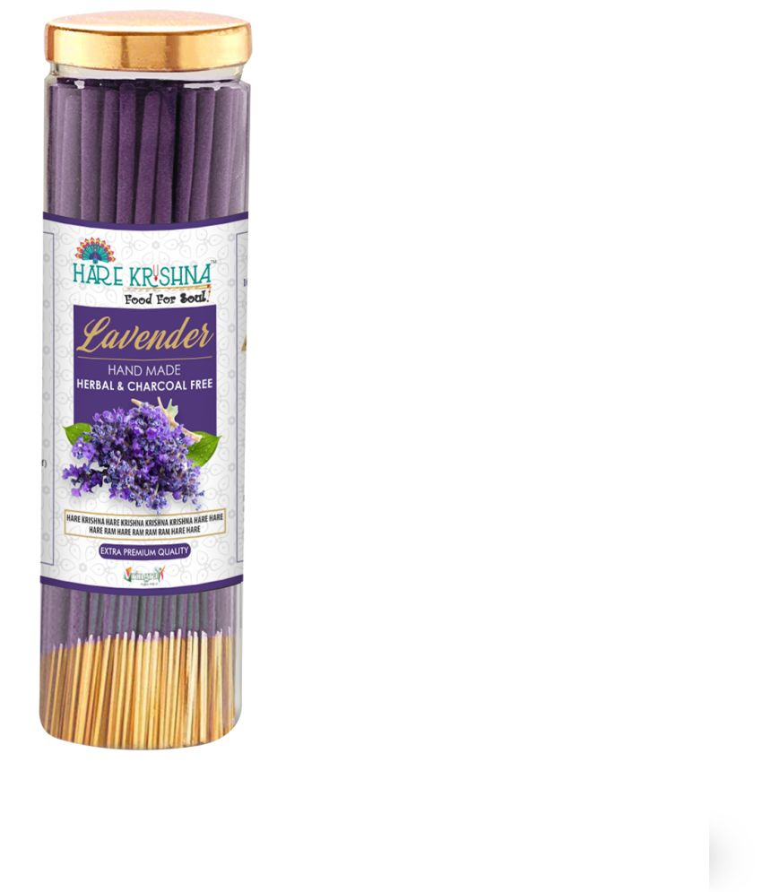     			Hare Krishna Food For Soul Incense Dhoop Sticks Lavender 200 gm ( Pack of 1 )