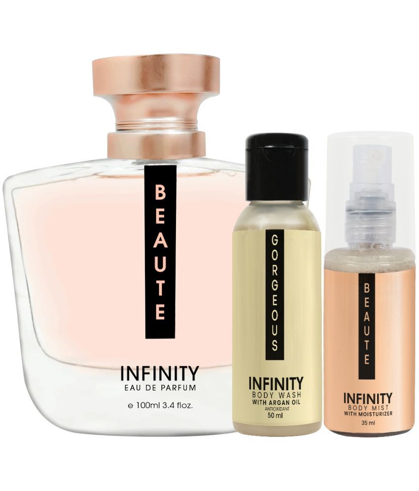     			Infinity Bare EDP Perfume 100ml, Beaute Body Wash 50ml, Beaute Body Mist 35ml Pack of 3