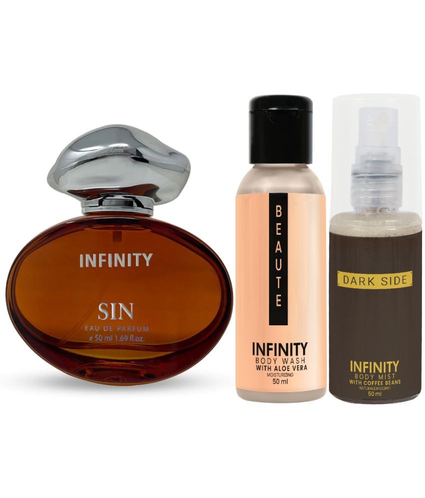     			Infinity Bare EDP Perfume 100ml, Beaute Body Wash 50ml, Beaute Body Mist 35ml Pack of 3