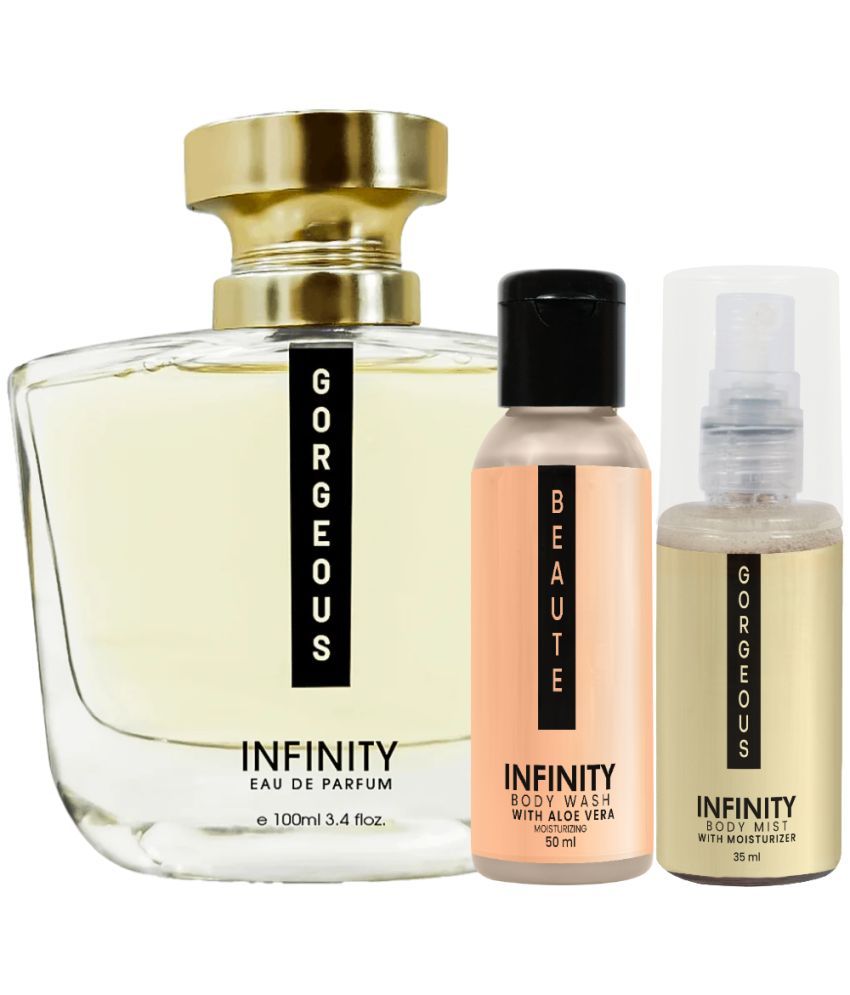     			Infinity Bare EDP Perfume 100ml, Beaute Body Wash 50ml, Beaute Body Mist 35ml Pack of 3