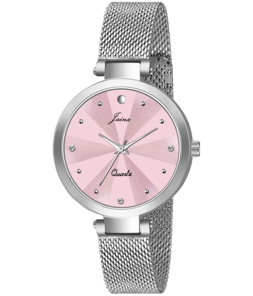     			Jainx Silver Stainless Steel Analog Womens Watch