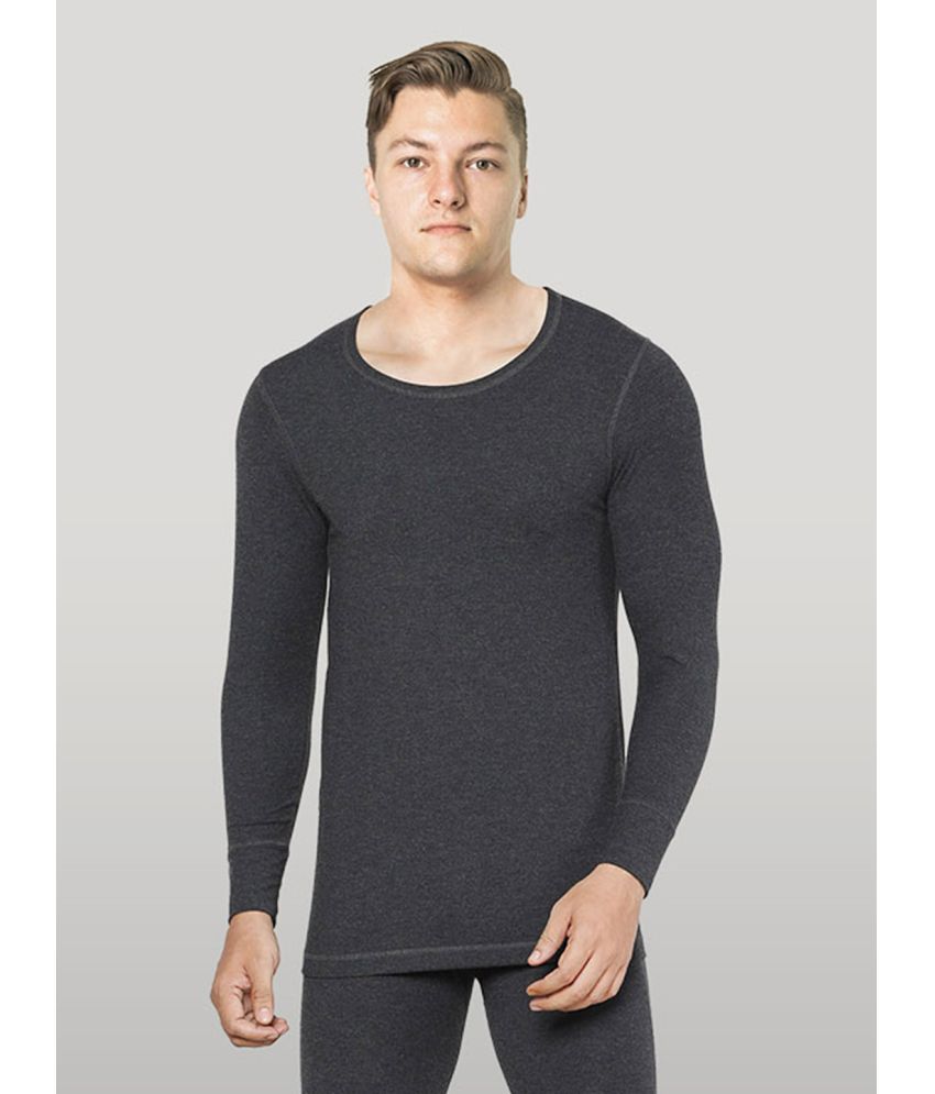     			Lux Inferno Pack of 1 Cotton Thermal Tops For Men's ( Black )