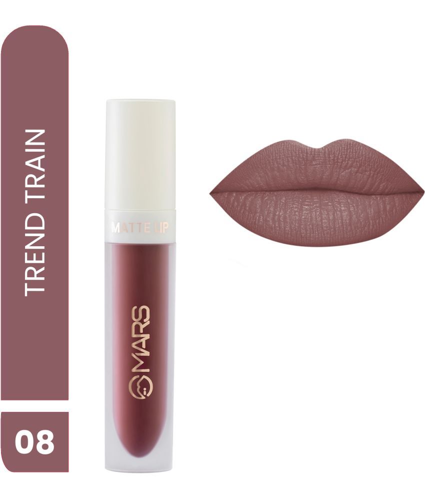     			MARS Matte Liquid Lip Color | Long Lasting | Non-Transfer & Waterproof Lipstick for Women (Shade-08)