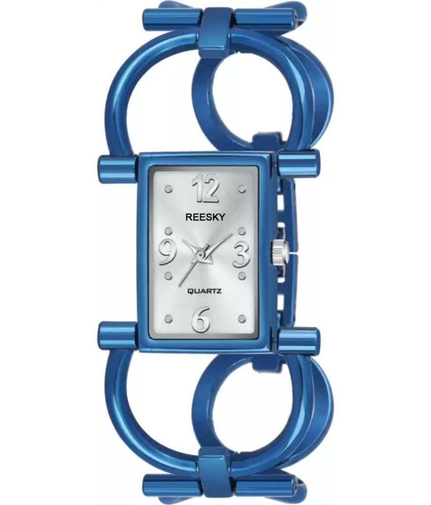     			REESKY Blue Metal Analog Womens Watch