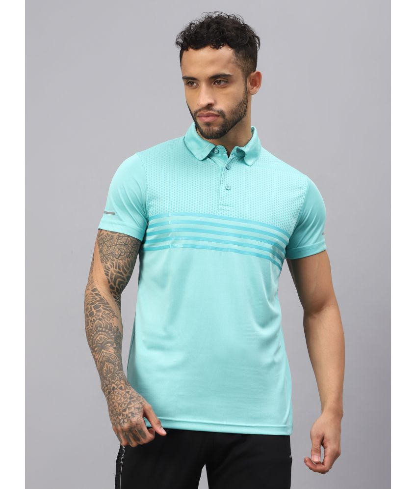     			Vector X Sea Green Polyester Regular Fit Men's Sports Polo T-Shirt ( Pack of 1 )