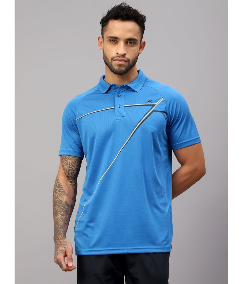     			Vector X Teal Polyester Regular Fit Men's Sports Polo T-Shirt ( Pack of 1 )