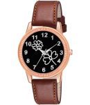 KIARVI GALLERY Brown Leather Analog Womens Watch