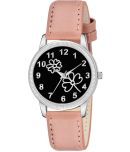 KIARVI GALLERY Dark Grey Leather Analog Womens Watch